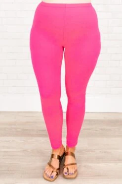 Quick With It Leggings, Neon Pink 11 Quick With It Leggings, Neon Pink -Chic Soul Store QuickWithItLeggings NeonPink 2