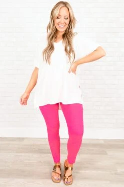 Quick With It Leggings, Neon Pink 14 Quick With It Leggings, Neon Pink -Chic Soul Store QuickWithItLeggings NeonPink 6