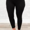 Quick With It Leggings, Black -Chic Soul Store QuickWithitLeggings Black 2