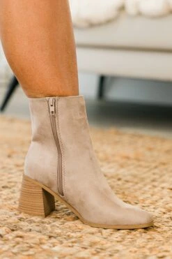 Radiant Spirit Booties, Taupe -Chic Soul Store RadiantSpiritBooties Taupe 4
