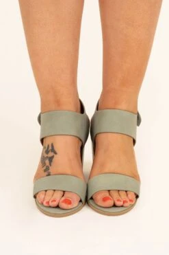 Radiating Style Sandals, Sage -Chic Soul Store RadiatingStyleSandals Sage 9424