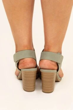 Radiating Style Sandals, Sage -Chic Soul Store RadiatingStyleSandals Sage 9426