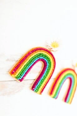 Rainbows All Around Earrings, Multi -Chic Soul Store RainbowsAllAroundEarrings Multi 3