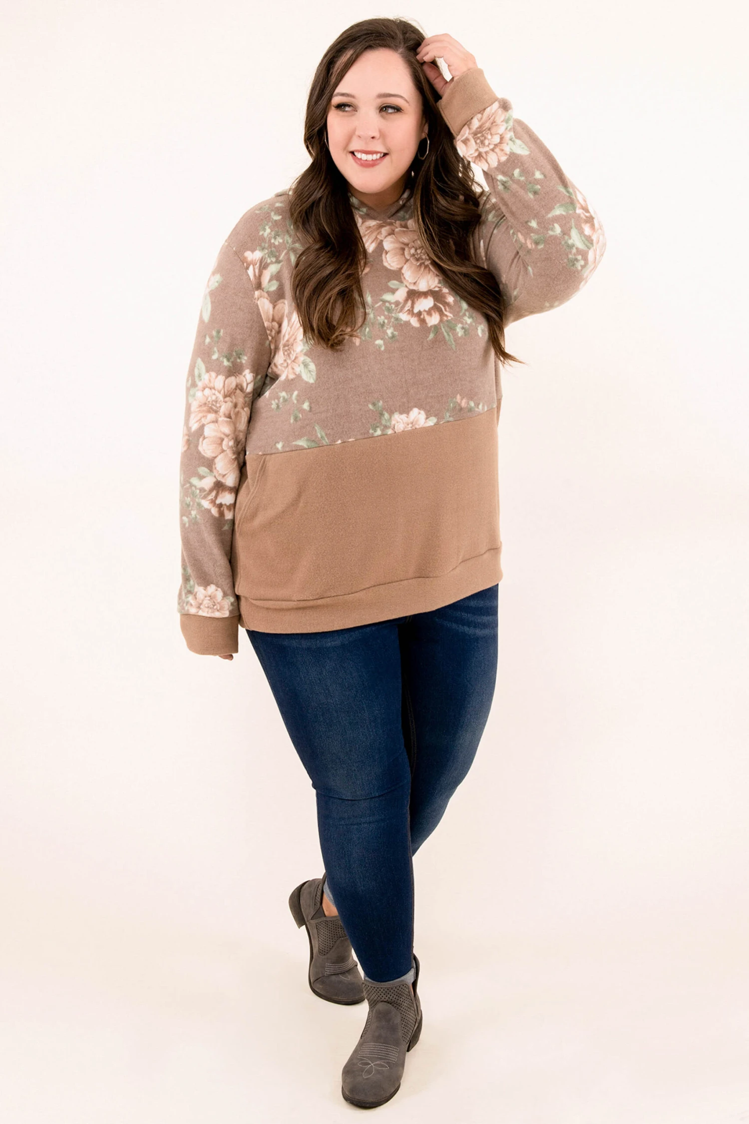 Rained In Hoodie, Brown 4 Rained In Hoodie, Brown - Image 2