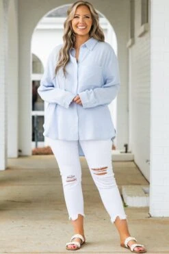 Rays Of Sun Top, Blue -Chic Soul Store RaysOfSunTop Blue 3