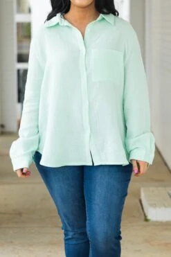 Rays Of Sun Top, Mint 11 Rays Of Sun Top, Mint -Chic Soul Store RaysOfSunTop Mint 2