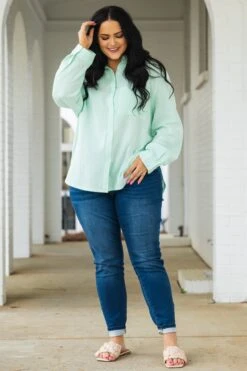 Rays Of Sun Top, Mint 9 Rays Of Sun Top, Mint -Chic Soul Store RaysOfSunTop Mint 4