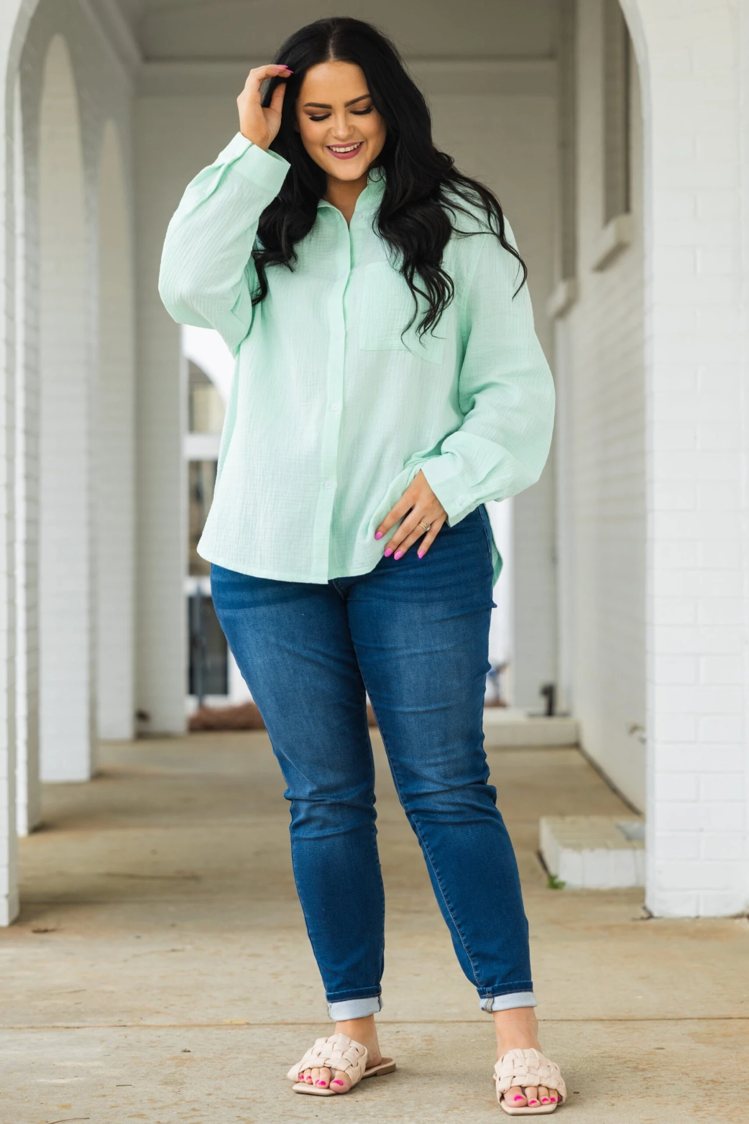 Rays Of Sun Top, Mint 4 Rays Of Sun Top, Mint - Image 2