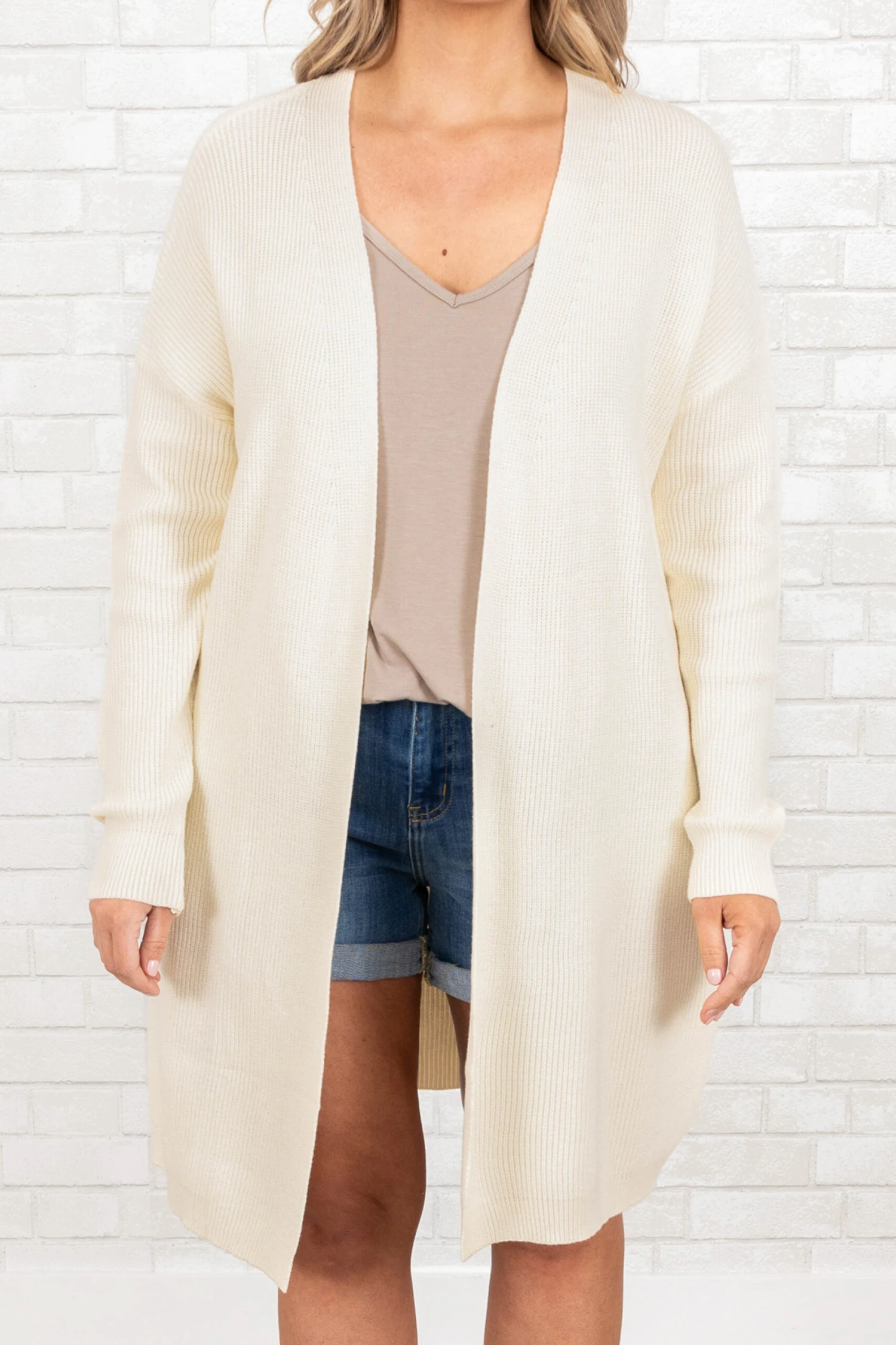 Realize To Realign Cardigan, Cream 6 Realize To Realign Cardigan, Cream - Image 4