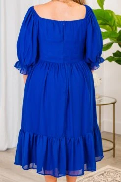 Redeeming Quality Dress, Royal Blue -Chic Soul Store RedeemingQualityDress RoyalBlue