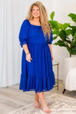 Redeeming Quality Dress, Royal Blue -Chic Soul Store RedeemingQualityDress RoyalBlue 4