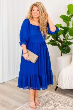 Redeeming Quality Dress, Royal Blue -Chic Soul Store RedeemingQualityDress RoyalBlue 6