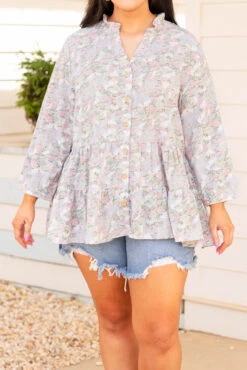 Refined Taste Tunic, Blue 11 Refined Taste Tunic, Blue -Chic Soul Store RefinedTasteTunic Blue 0252