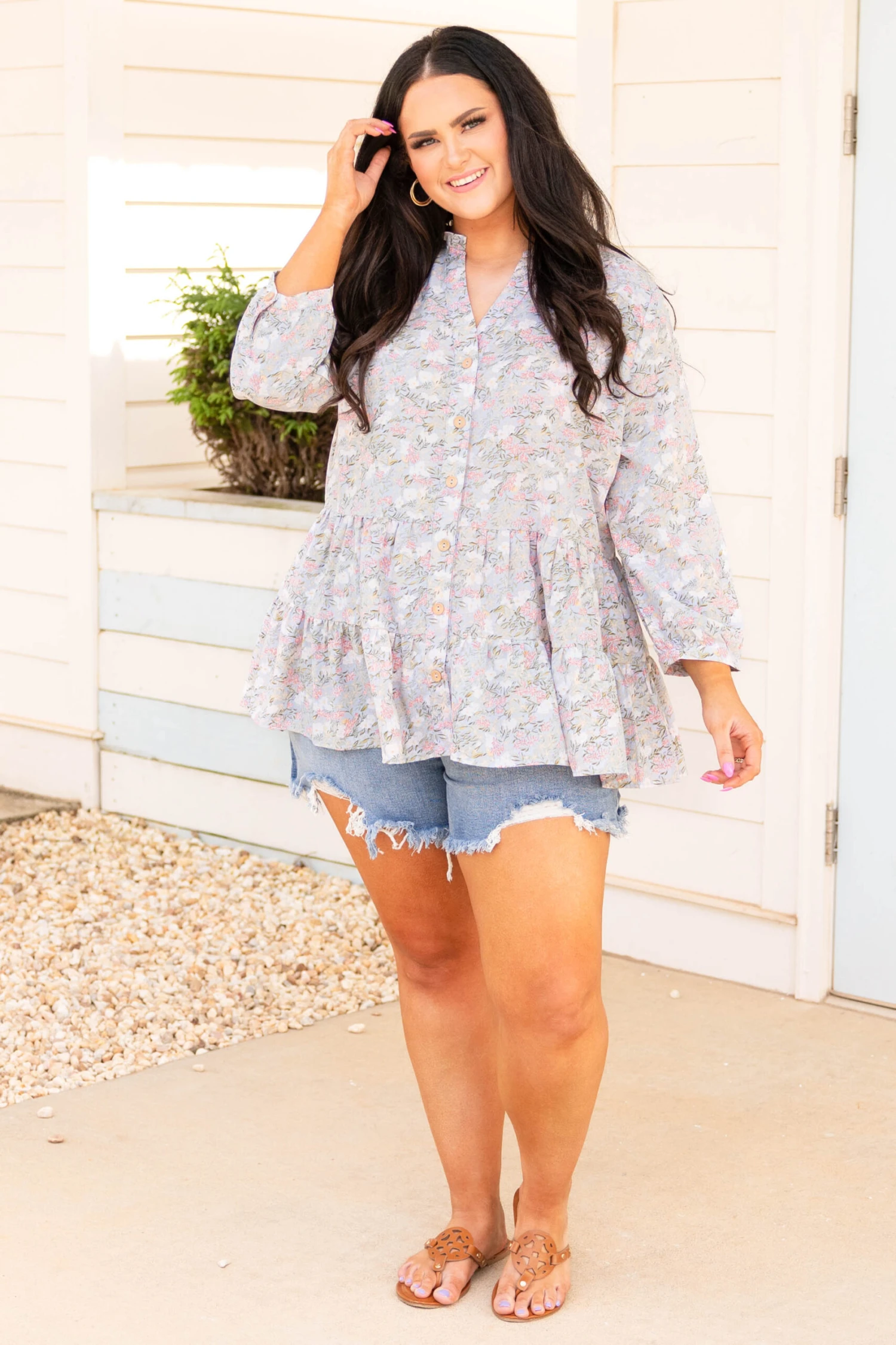 Refined Taste Tunic, Blue 4 Refined Taste Tunic, Blue - Image 2