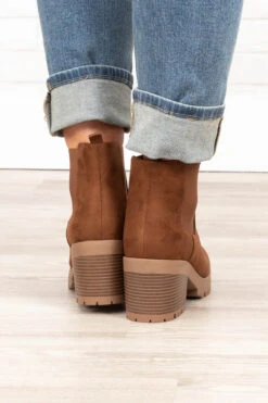 Regret Nothing Boots, Chestnut -Chic Soul Store RegretNothingBoots Chestnut 8546