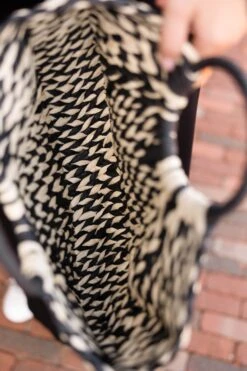 Relaxation Realm Bag, Black/Beige 8 Relaxation Realm Bag, Black/Beige -Chic Soul Store RelaxationRealmBag Black Beige 0235