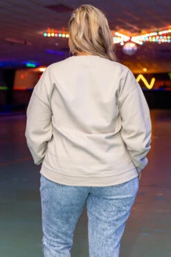 Remember To Smile Sweatshirt, Cream -Chic Soul Store RememberToSmileSweatshirt Cream 8937