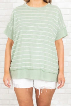 Reminds Me Of Me Top, Sage -Chic Soul Store RemindsMeOfMeTop Sage 9970
