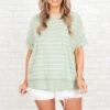 Reminds Me Of Me Top, Sage -Chic Soul Store RemindsMeOfMeTop Sage 9971