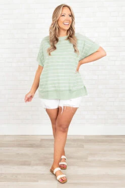 Reminds Me Of Me Top, Sage -Chic Soul Store RemindsMeOfMeTop Sage 9973