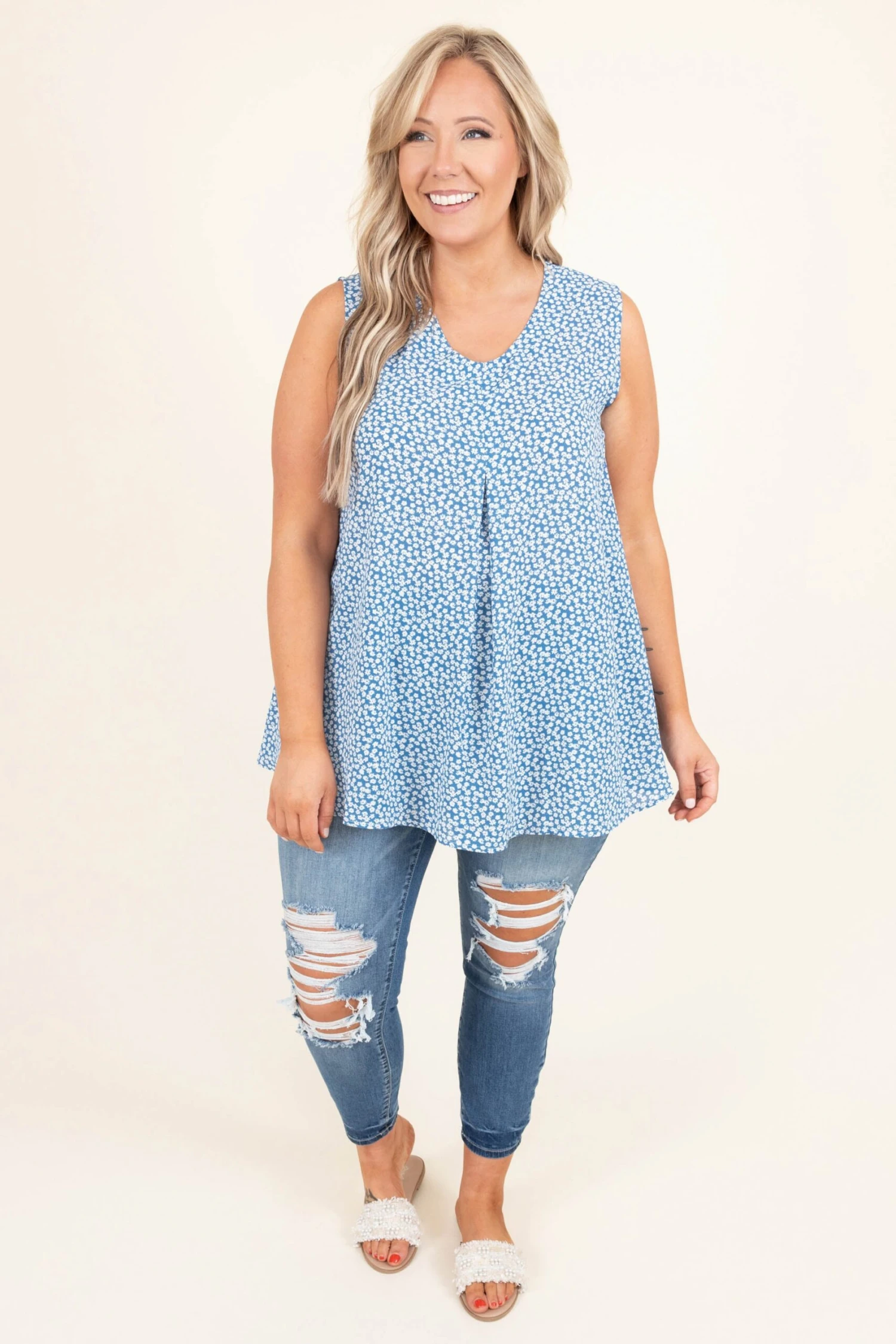 Rest Your Love On Me Top, Blue 5 Rest Your Love On Me Top, Blue - Image 3