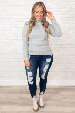 Memories Made Jeans, Dark Wash -Chic Soul Store RightWhereWeBelongTop HeatherGray 2 a40e972e f823 48be 80a7 542450033885