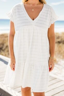 Roam With Me Dress, White -Chic Soul Store RoamWithMeDress White 2