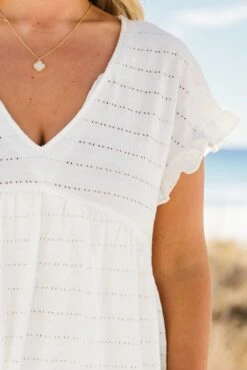 Roam With Me Dress, White -Chic Soul Store RoamWithMeDress White 3