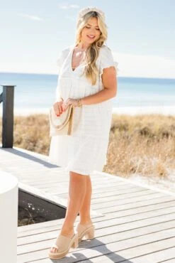 Roam With Me Dress, White -Chic Soul Store RoamWithMeDress White 5