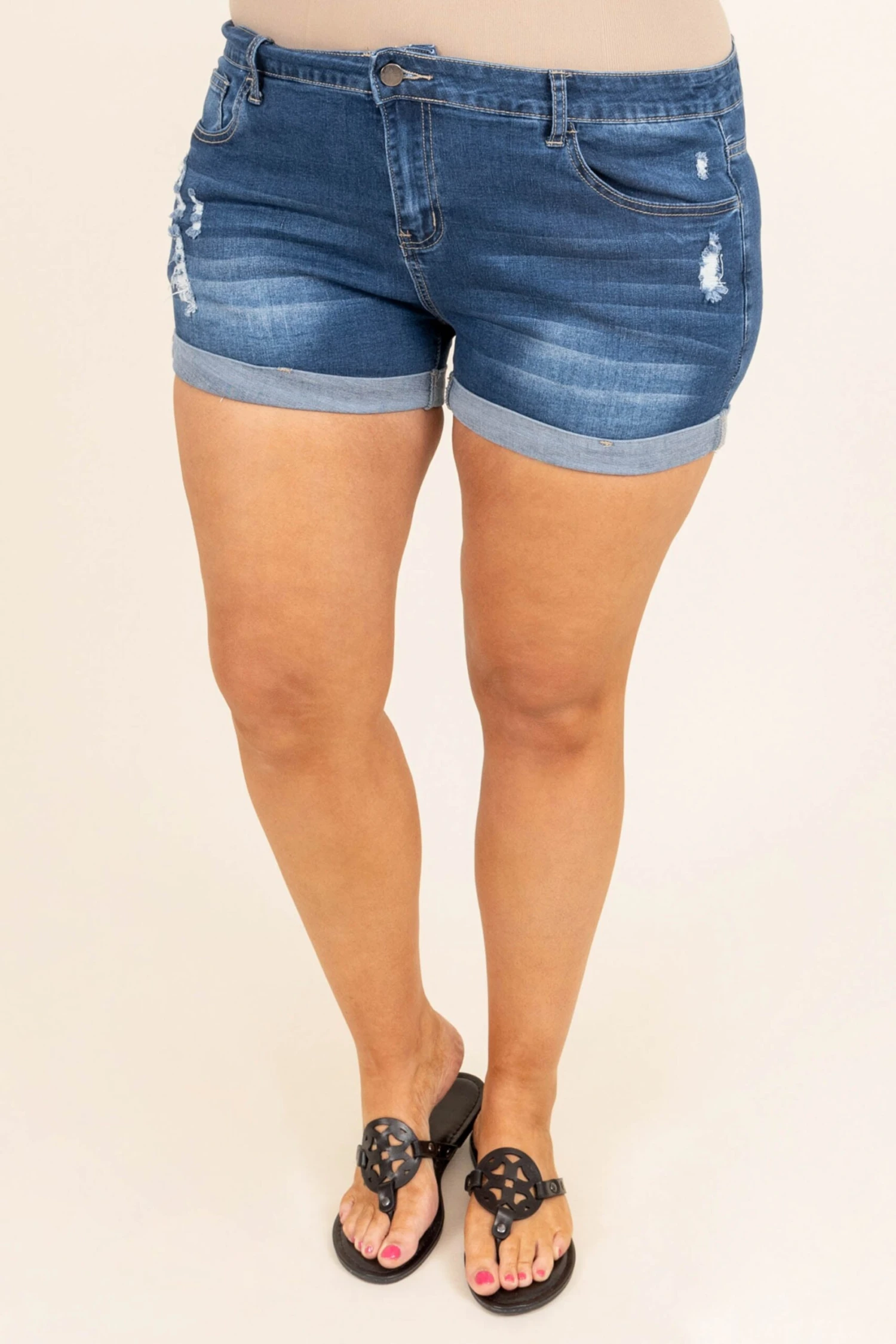 Rock With Us Shorts, Dark Wash 3 Rock With Us Shorts, Dark Wash