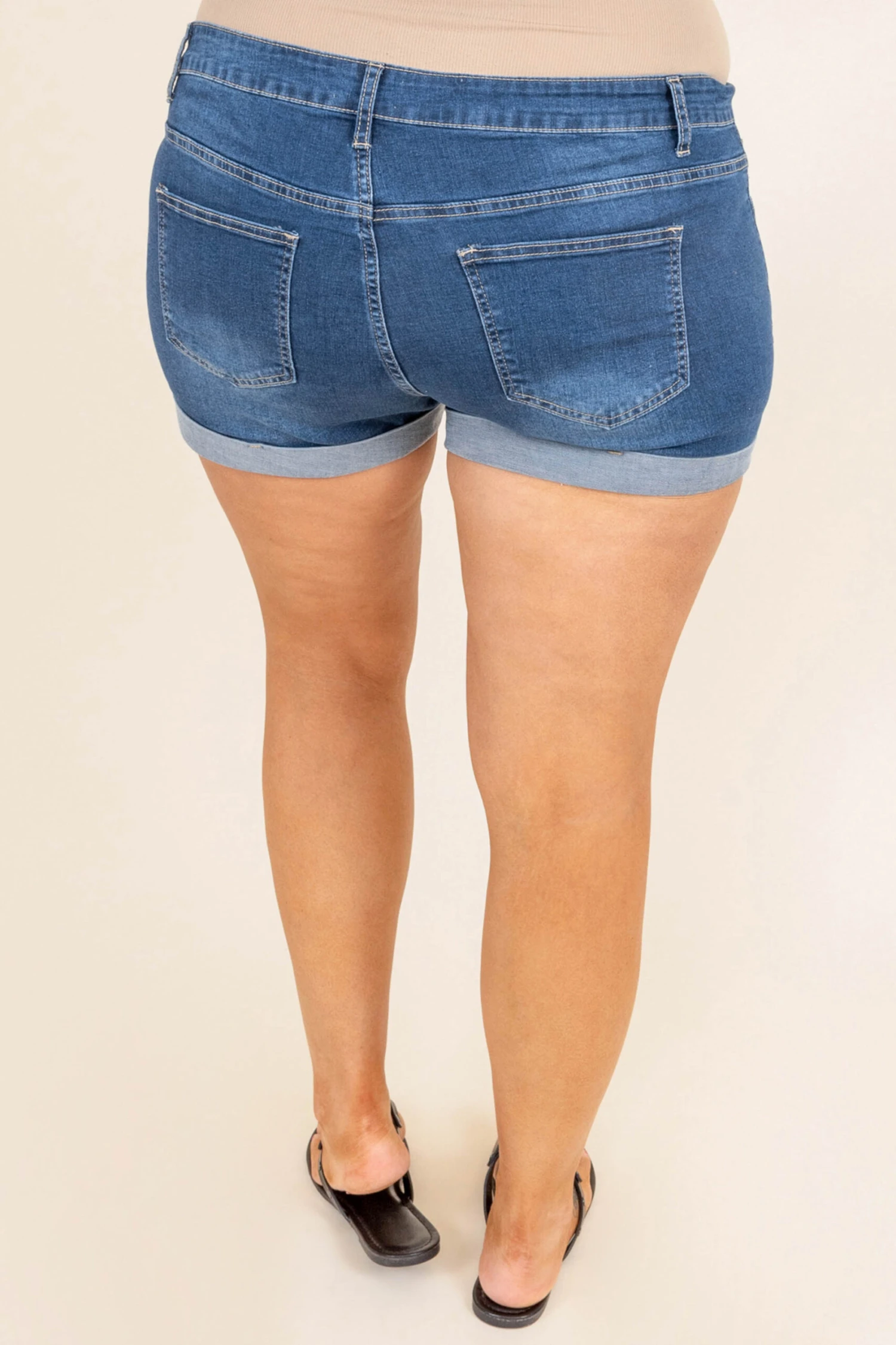 Rock With Us Shorts, Dark Wash 7 Rock With Us Shorts, Dark Wash - Image 5