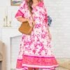 Rosewater Skies Dress, Pink 2 Rosewater Skies Dress, Pink -Chic Soul Store RosewaterSkiesDress Pink 4
