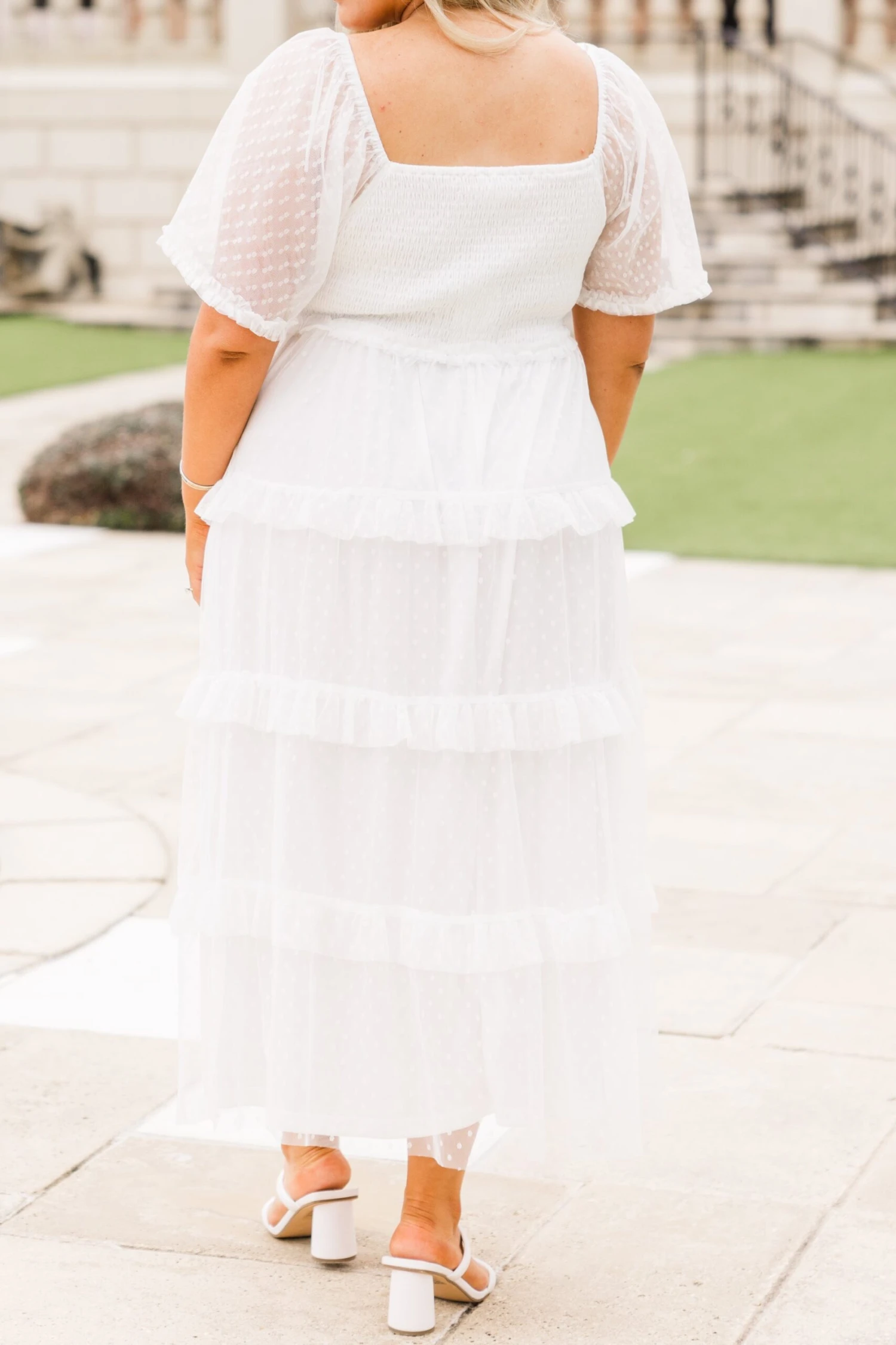 Ruffle Some Feathers Dress, Off White 7 Ruffle Some Feathers Dress, Off White - Image 5