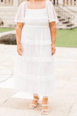 Ruffle Some Feathers Dress, Off White 11 Ruffle Some Feathers Dress, Off White -Chic Soul Store RuffleSomeFeathersDress OffWhite