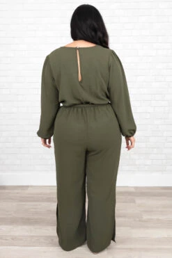Ruin The Friendship Jumpsuit, Olive -Chic Soul Store RuinTheFriendshipJumpsuit Olive