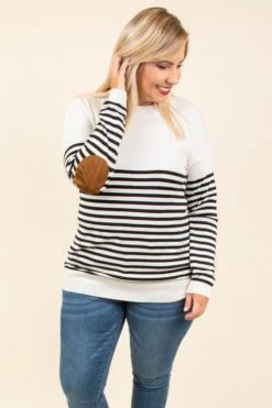 As You Wish Top, Ivory-Black