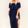 By The Boardwalk Maxi Dress, Navy -Chic Soul Store SOL 6299
