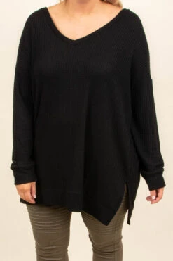 Cool Is Calling Tunic, Black -Chic Soul Store SOL 9042 268dce2a 22be 48e3 8392 5194229d2f33