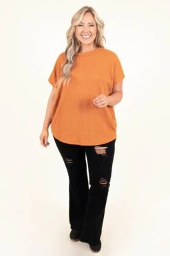 Sandy Dream Top, Rust -Chic Soul Store SandyDreamTop Rust 9414
