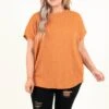 Sandy Dream Top, Rust -Chic Soul Store SandyDreamTop Rust 9415