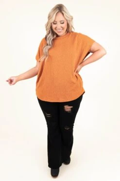 Sandy Dream Top, Rust -Chic Soul Store SandyDreamTop Rust 9416