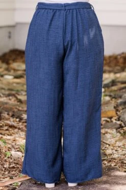 Sandy Shoreline Pants, Navy Blue -Chic Soul Store SandyShorelinePants NavyBlue