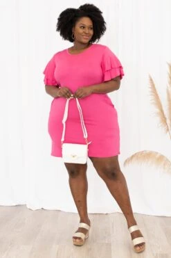 Sassy Girl Only Dress, Fuchsia 10 Sassy Girl Only Dress, Fuchsia -Chic Soul Store SassyGirlOnlyDress Fuchsia 3