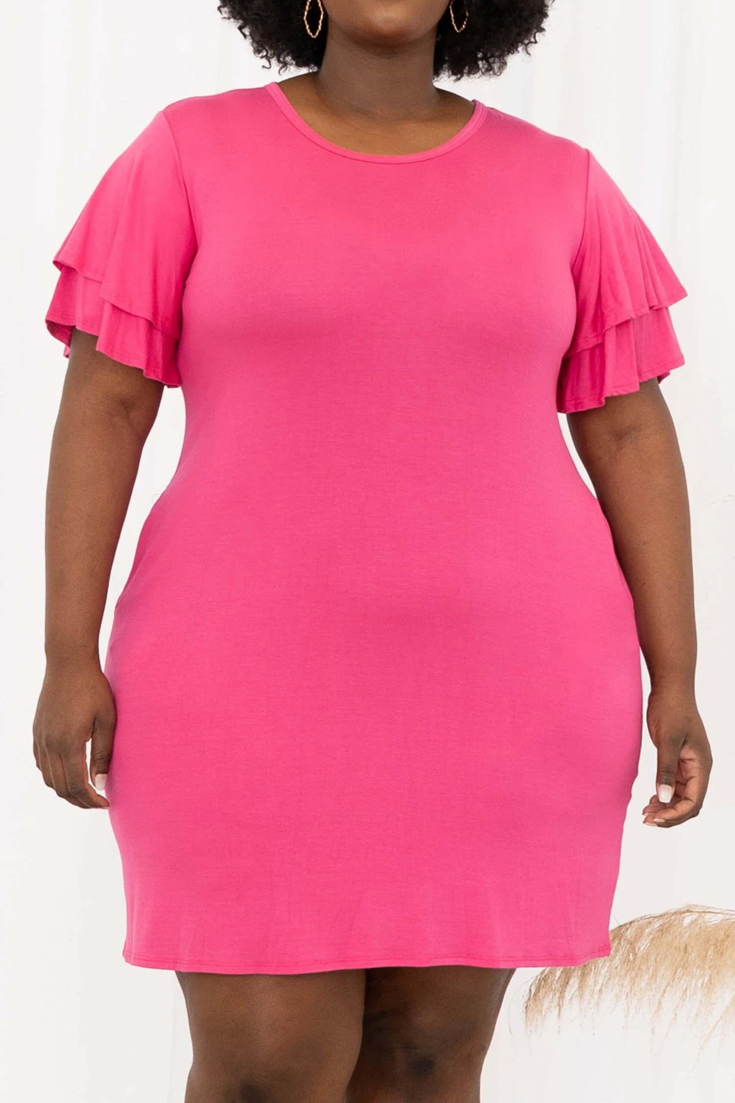 Sassy Girl Only Dress, Fuchsia 6 Sassy Girl Only Dress, Fuchsia - Image 4