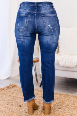 Saturday Vibes Jeans, Dark Wash -Chic Soul Store SaturdayVibesJeans DarkWash 2