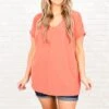 Save Me Top, Coral -Chic Soul Store SaveMeTop Coral 4