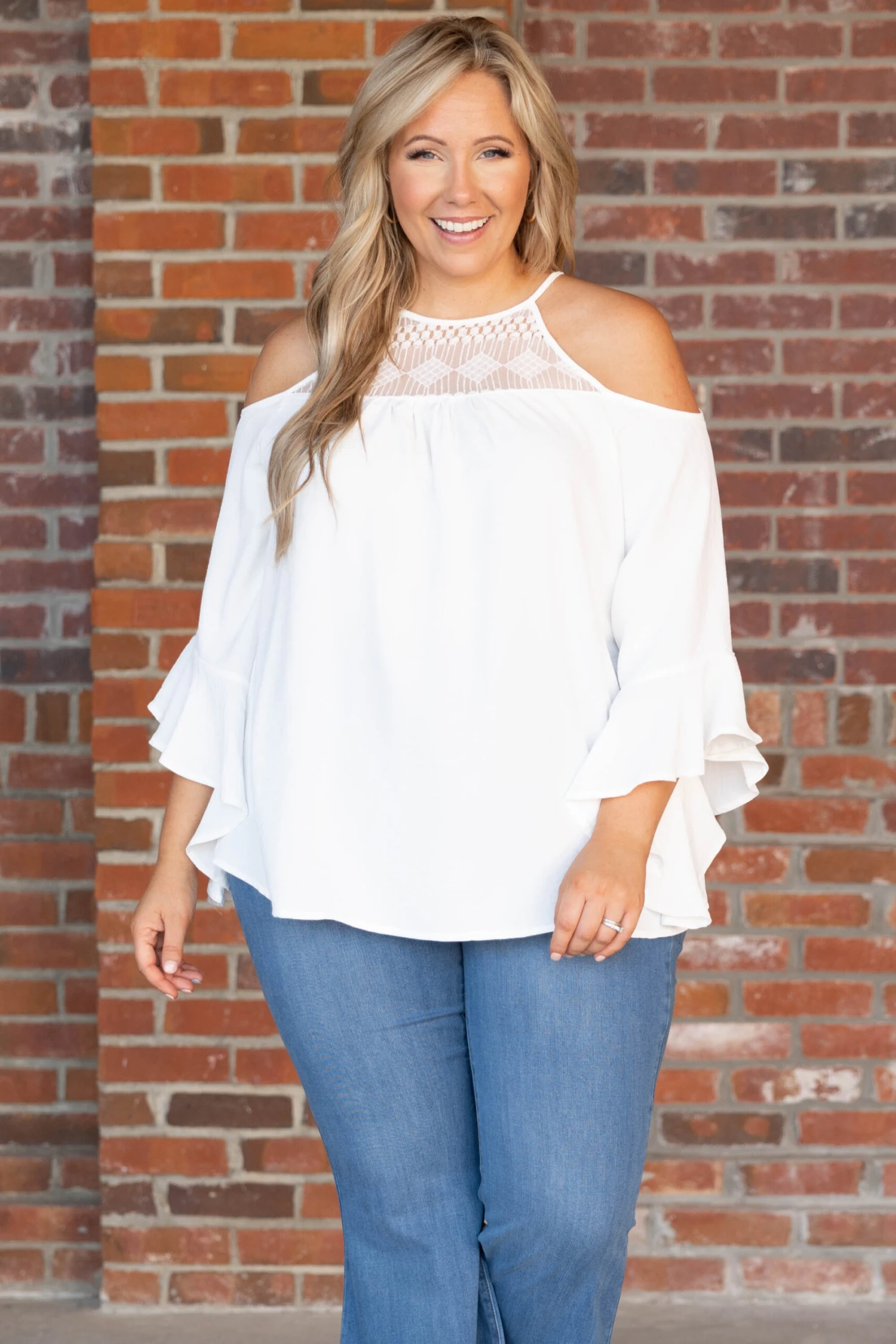 Saved By Above Top, White 3 Saved By Above Top, White