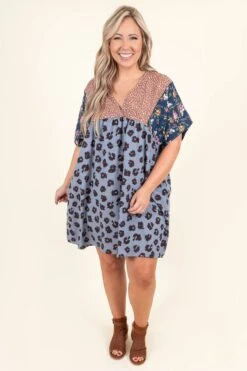 Saving My Love Dress, Denim Combo -Chic Soul Store SavingMyLoveDress DenimCombo 3