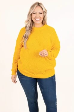 Say It Slow Tunic, Mustard