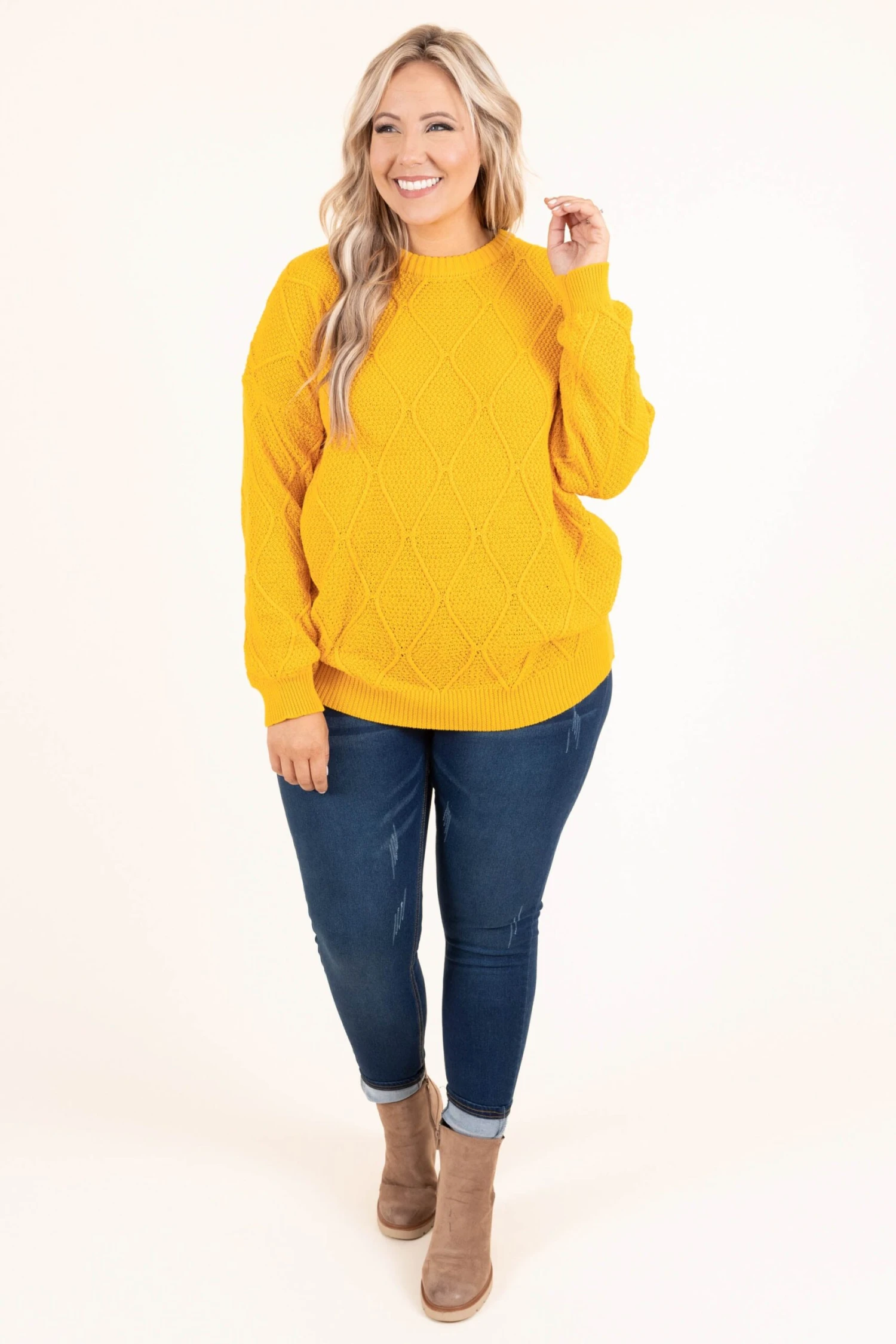 Say It Slow Tunic, Mustard 5 Say It Slow Tunic, Mustard - Image 3